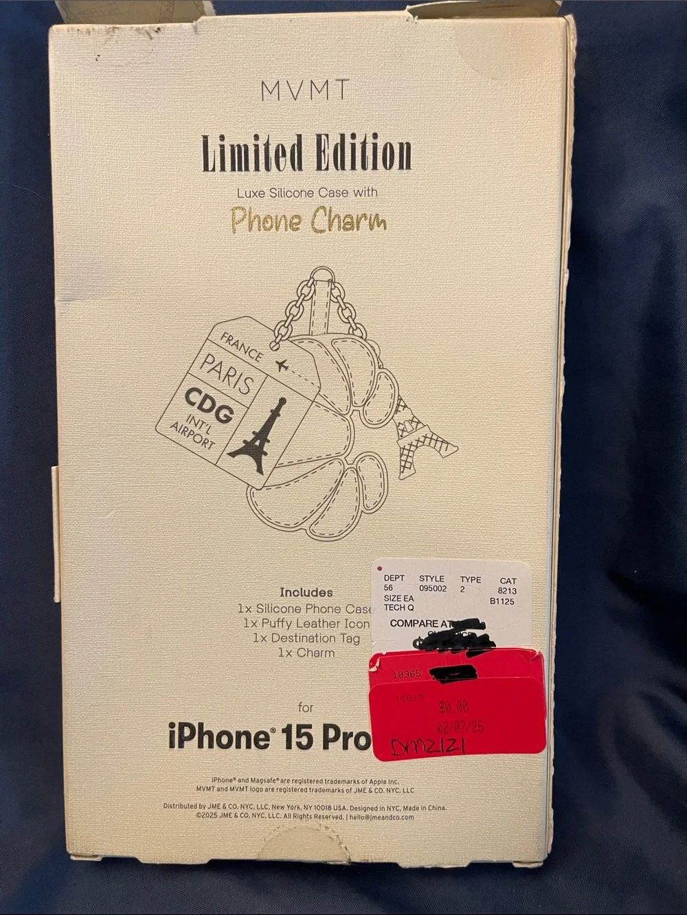 MVMT Bronze Silicone iPhone 15 Pro Max Case with Detachable Charm